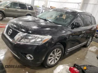 2014 Nissan Pathfinder S with VIN 5N1AR2MM9EC615747, listed as a Copart auction lot 44732905 with 117,658 mi miles and Clean Title. Bid and sale history available at carsss.com. Image 1.