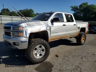 2014 Chevrolet Silverado 1500 LT with VIN 3GCUKREC5EG295148, listed as a Copart auction lot 52536945 with 0 mi miles and Salvage Title. Bid and sale history available at carsss.com. Image 1.