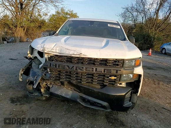 2021 Chevrolet Silverado 1500 Work Truck with VIN 1GCPYAEH8MZ211105, listed as a Copart auction lot 80907284 with 67,016 mi miles and Salvage Title. Bid and sale history available at DreamBid. Image 10.