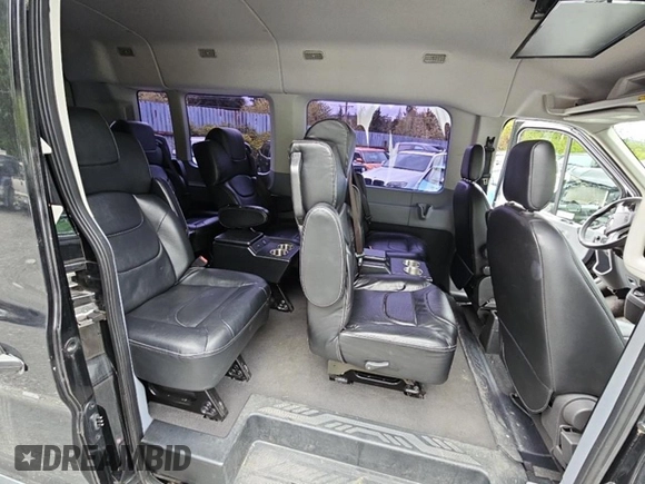 2018 Ford Transit Passenger XL with VIN 1FBAX2CM3JKA84979, listed as a Copart auction lot 59193135 with 65,920 mi miles and Salvage title. Bid and sale history available at DreamBid. Image 9.