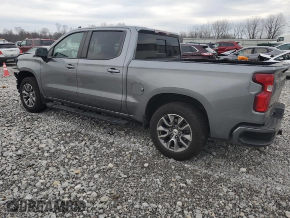 2021 Chevrolet Silverado 1500 RST with VIN 1GCUYEED7MZ121094, listed as a Copart auction lot 80499534 with 45,058 mi miles and Salvage Title. Bid and sale history available at carsss.com. Image 2.