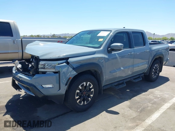 2022 Nissan Frontier SV with VIN 1N6ED1EJ3NN668626, listed as a IAAI auction lot 42127772 with 19,951 mi miles and . Bid and sale history available at DreamBid. Image 2.