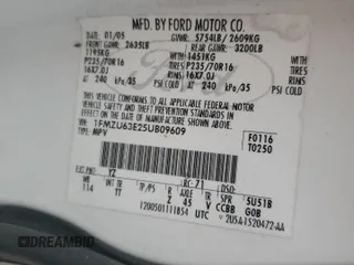 2005 Ford Explorer XLT с VIN 1FMZU63E25UB09609, выставлен на аукционе Copart как лот 51769635 с пробегом 246 678 миль миль и Чистый • Clean title. История ставок и продаж доступна на DreamBid. Изображение 13.