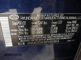 2023 Hyundai Santa Fe SEL z VIN 5NMS2DAJ0PH501854, wystawiony jako IAAI lot #42178952 z przebiegiem 19 119 mil mil oraz . Historia ofert i sprzedaży dostępna na DreamBid. Obrazek 9.