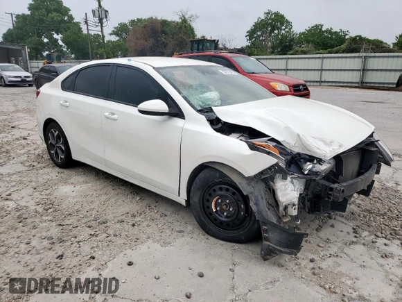 2021 Kia Forte LXS with VIN 3KPF24AD6ME303374, listed as a Copart auction lot 57673425 with 41,694 mi miles and Salvage title. Bid and sale history available at DreamBid. Image 4.