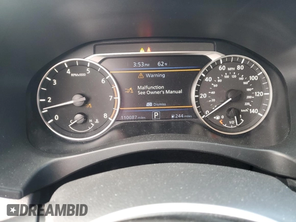 2019 Nissan Altima 2.5 SV with VIN 1N4BL4DV1KC210451, listed as a Copart auction lot 48364735 with 110,087 mi miles and Salvage Title. Bid and sale history available at carsss.com. Image 9.