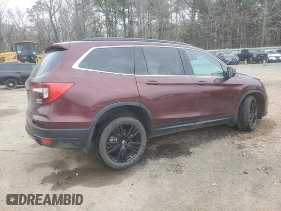 2022 Honda Pilot Special Edition with VIN 5FNYF6H27NB081159, listed as a Copart auction lot 48992915 with 48,812 mi miles and Salvage Title. Bid and sale history available at carsss.com. Image 3.