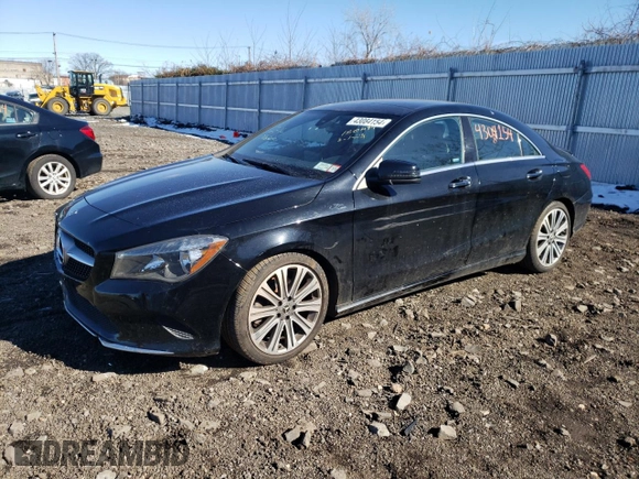 2018 Mercedes-Benz CLA 250 with VIN WDDSJ4GB9JN569279, listed as a Copart auction lot 43084154 with 43,926 mi miles and . Bid and sale history available at DreamBid. Image 1.
