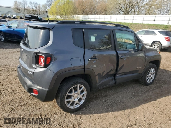 2022 Jeep Renegade Latitude with VIN ZACNJDB15NPN63267, listed as a Copart auction lot 53839035 with 43,141 mi miles and Salvage title. Bid and sale history available at DreamBid. Image 3.