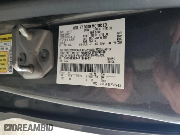 2015 Ford Transit Connect XL z VIN NM0GE9E74F1202933, wystawiony jako Copart lot #55315455 z przebiegiem 131 057 mil mil oraz Szkody całkowita. Historia ofert i sprzedaży dostępna na DreamBid. Obrazek 13.