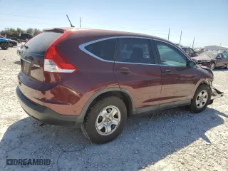 2013 Honda CR-V LX with VIN 5J6RM4H33DL032103, listed as a Copart auction lot 48662135 with 115,335 mi miles and Salvage Title. Bid and sale history available at carsss.com. Image 3.