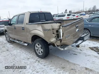 2013 Ford F-150 XL with VIN 1FTFW1EF0DFD66474, listed as a IAAI auction lot 41613819 with 130,585 mi miles. Bid and sale history available at carsss.com. Image 3.