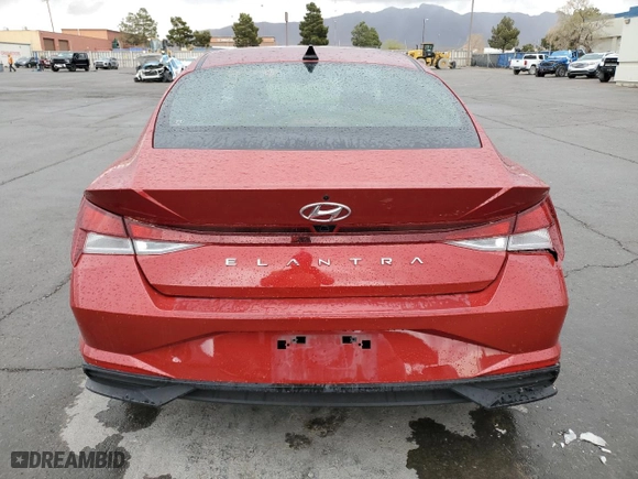 2023 Hyundai Elantra SEL with VIN KMHLS4AG0PU467038, listed as a Copart auction lot 51938585 with 28,789 mi miles and Salvage Title. Bid and sale history available at carsss.com. Image 6.