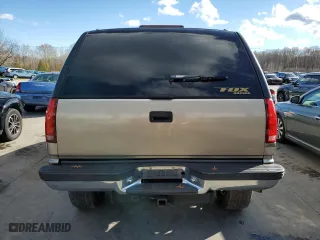 1999 Chevrolet Tahoe with VIN 3GNEK18R9XG152347, listed as a Copart auction lot 80785154 with 301,018 mi miles and Salvage Title. Bid and sale history available at carsss.com. Image 6.