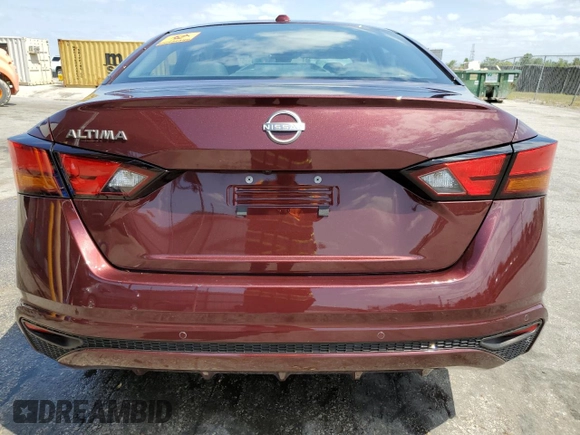 2025 Nissan Altima SV with VIN 1N4BL4DV4SN301573, listed as a Copart auction lot 54365315 with 14,109 mi miles and Salvage Title. Bid and sale history available at DreamBid. Image 6.