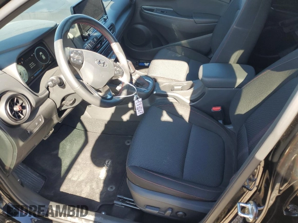 2023 Hyundai Kona N Line with VIN KM8K33A33PU943766, listed as a Copart auction lot 42802485 with 29,280 mi miles and Salvage Title. Bid and sale history available at carsss.com. Image 7.
