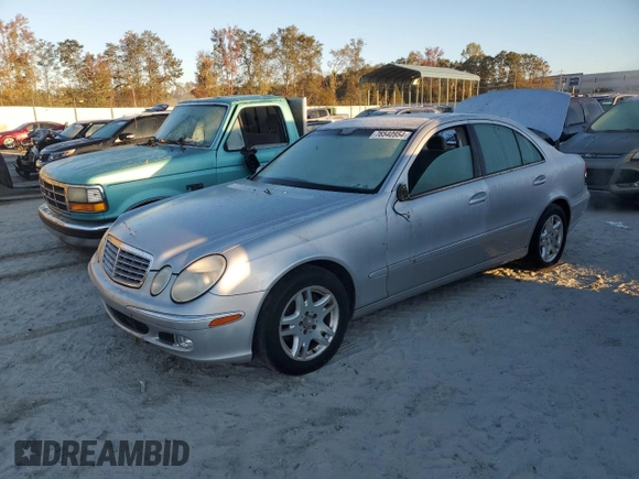 2003 Mercedes-Benz E-Class 3.2L with VIN WDBUF65JX3A109227, listed as a Copart auction lot 76540954 with 108,222 mi miles and Salvage Title. Bid and sale history available at carsss.com. Image 1.
