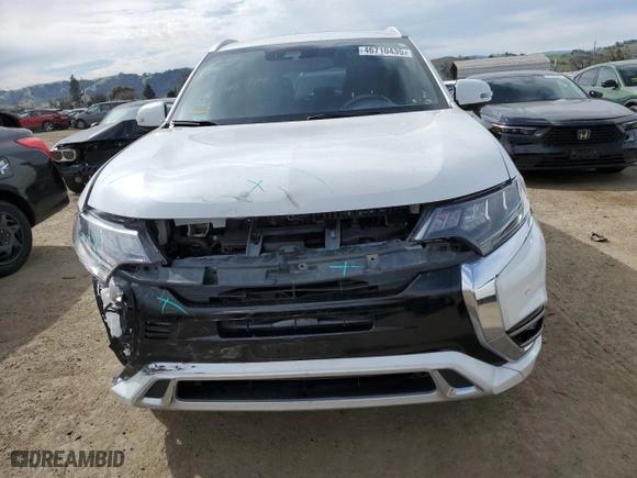 2019 Mitsubishi Outlander PHEV SEL with VIN JA4J24A58KZ048922, listed as a Copart auction lot 46710435 with 65558 miles and Salvage Title. Bid and sale history available at carsss.com. Image 5.
