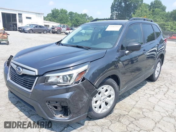 2019 Subaru Forester with VIN JF2SKACC6KH569407, listed as a IAAI auction lot 42682102 with 100,322 mi miles and . Bid and sale history available at DreamBid. Image 20.
