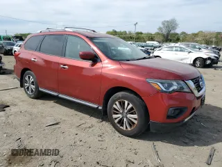 2017 Nissan Pathfinder SL z VIN 5N1DR2MN6HC657755, wystawiony jako Copart lot #53491615 z przebiegiem 83 065 mil mil oraz Czysty tytuł • Clean title. Historia ofert i sprzedaży dostępna na DreamBid. Obrazek 4.
