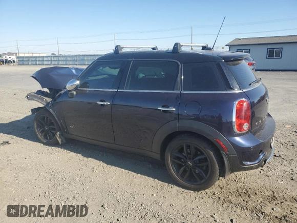 2013 MINI Countryman S ALL4 with VIN WMWZC5C52DWM16196, listed as a Copart auction lot 65157165 with Not provided miles and Salvage title. Bid and sale history available at DreamBid. Image 2.