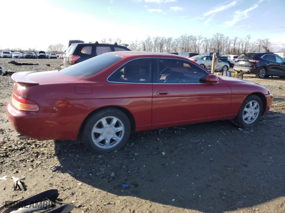 1995 Lexus SC 400 with VIN JT8UZ30C9S0042199, listed as a Copart auction lot 84843804 with 167,058 mi miles and Salvage Title. Bid and sale history available at carsss.com. Image 3.