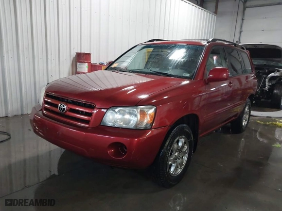 2007 Toyota Highlander w/3rd Row with VIN JTEDP21A770129956, listed as a IAAI auction lot 41295472 with 124,956 mi miles. Bid and sale history available at carsss.com. Image 2.