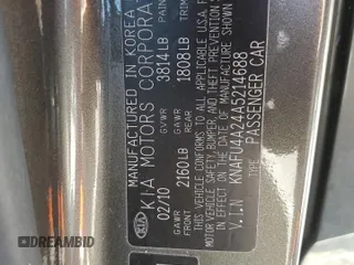 2010 Kia Forte EX with VIN KNAFU4A24A5214688, listed as a Copart auction lot 54973145 with 149,946 mi miles and Clean Title. Bid and sale history available at carsss.com. Image 12.