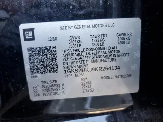 2019 GMC Yukon XL Denali with VIN 1GKS2HKJ9KR264134, listed as a Copart auction lot 43138545 with 105,690 mi miles and Salvage Title. Bid and sale history available at DreamBid. Image 13.