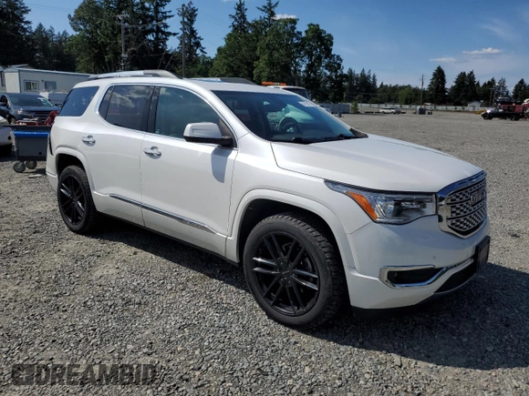 2017 GMC Acadia Denali with VIN 1GKKNXLS2HZ295257, listed as a Copart auction lot 57879415 with 76,953 mi miles and Salvage title. Bid and sale history available at DreamBid. Image 4.