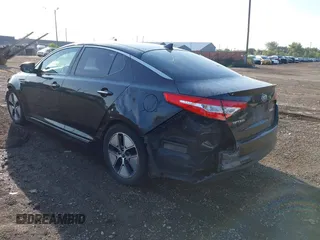 2013 Kia Optima Hybrid EX with VIN KNAGM4AD4D5040177, listed as a IAAI auction lot 40496029 with Not Provided miles. Bid and sale history available at carsss.com. Image 3.