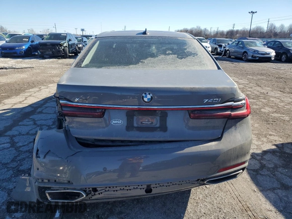 2022 BMW 7 Series 740i xDrive с VIN WBA7T4C04NCH30881, выставлен на аукционе Copart как лот 41772165 с пробегом 23 874 миль миль и Списание • Salvage title. История ставок и продаж доступна на DreamBid. Изображение 6.