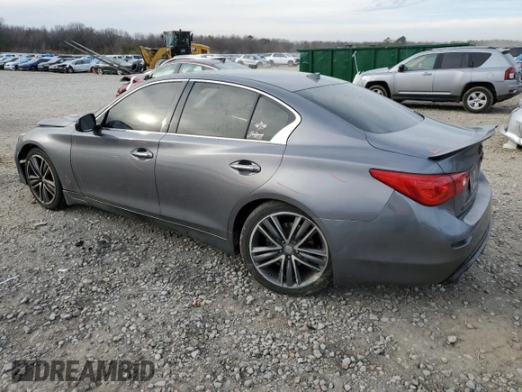 2014 Infiniti Q50 with VIN JN1BV7AP4EM687842, listed as a Copart auction lot 42549085 with 133,599 mi miles and Salvage Title. Bid and sale history available at DreamBid. Image 2.