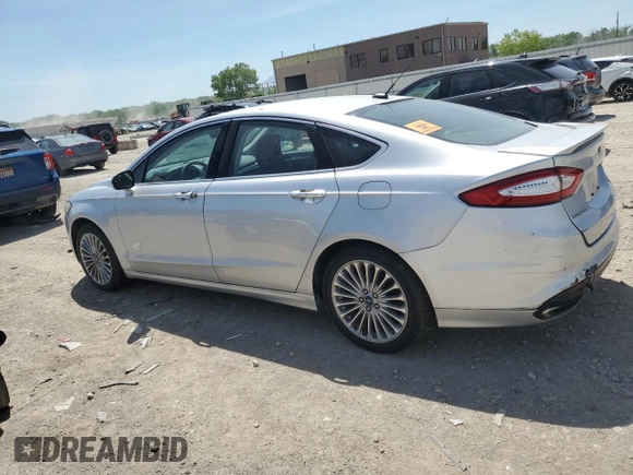 2016 Ford Fusion Titanium with VIN 3FA6P0K93GR267375, listed as a Copart auction lot 56153215 with 136,677 mi miles and Salvage title. Bid and sale history available at DreamBid. Image 2.