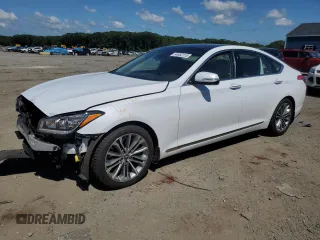 2017 Genesis G80 3.8L z VIN KMHGN4JE6HU191764, wystawiony jako Copart lot #64662215 z przebiegiem 85 316 mil mil oraz Szkoda całkowita • Salvage title. Historia ofert i sprzedaży dostępna na DreamBid. Obrazek 1.