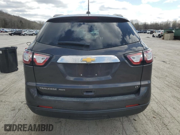 2017 Chevrolet Traverse LT with VIN 1GNKVGKD4HJ329882, listed as a Copart auction lot 52328615 with 116,262 mi miles and Salvage Title. Bid and sale history available at DreamBid. Image 6.
