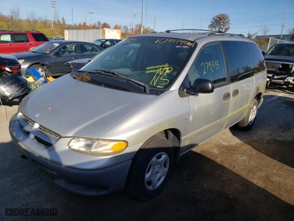 2000 Dodge Caravan with VIN 2B4GP2534YR691590, listed as a Copart auction lot 64574561 with 279,335 mi miles and Clean Title. Bid and sale history available at carsss.com. Image 2.