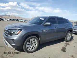 2021 Volkswagen Atlas SE with VIN 1V2HE2CA6MC215129, listed as a Copart auction lot 75023114 with 34,861 mi miles and Salvage title. Bid and sale history available at DreamBid. Image 1.