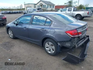 2015 Honda Civic LX with VIN 2HGFB2F55FH543983, listed as a IAAI auction lot 42044159 with 130,266 mi miles and . Bid and sale history available at DreamBid. Image 3.