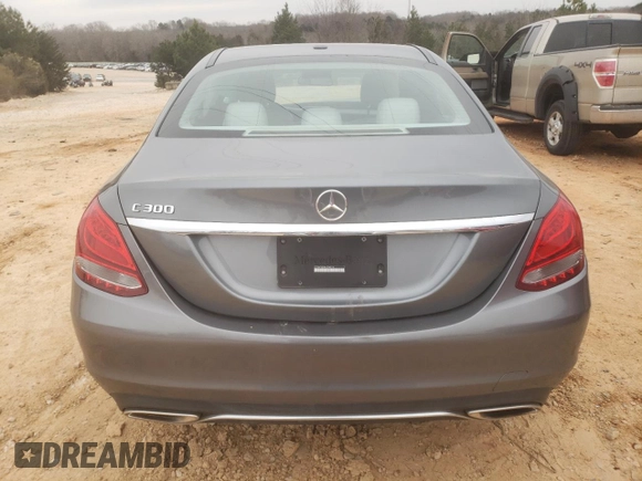 2017 Mercedes-Benz C C 300 with VIN 55SWF4JB8HU200216, listed as a Copart auction lot 41921635 with 55,132 mi miles and Salvage Title. Bid and sale history available at carsss.com. Image 6.