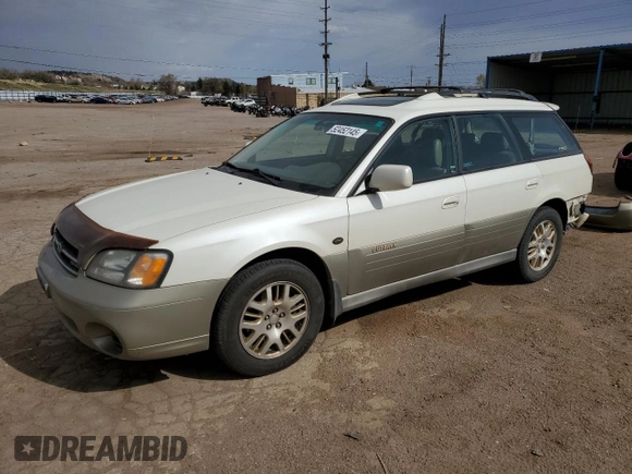 2002 Subaru Legacy Outback L.L. Bean with VIN 4S3BH806827647129, listed as a Copart auction lot 52452145 with 84,846 mi miles and Salvage title. Bid and sale history available at DreamBid. Image 1.