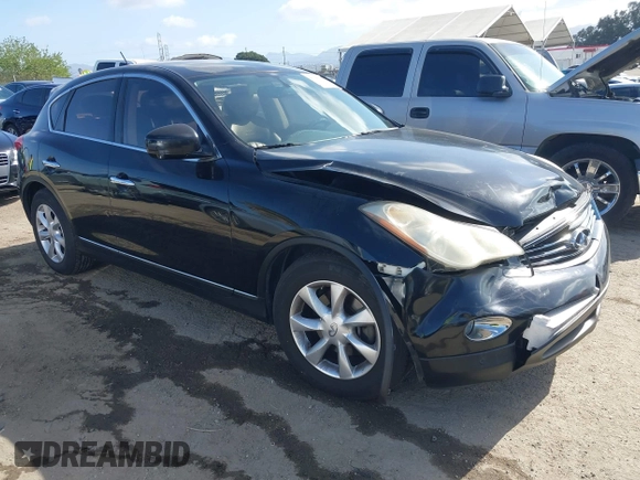 2010 Infiniti EX Journey with VIN JN1AJ0HP9AM700938, listed as a IAAI auction lot 41949431 with 168,910 mi miles. Bid and sale history available at carsss.com. Image 1.