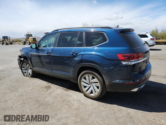 2021 Volkswagen Atlas SE z VIN 1V2HR2CA8MC602124, wystawiony jako Copart lot #51368845 z przebiegiem 61 671 mil mil oraz Szkoda całkowita • Salvage title. Historia ofert i sprzedaży dostępna na DreamBid. Obrazek 2.