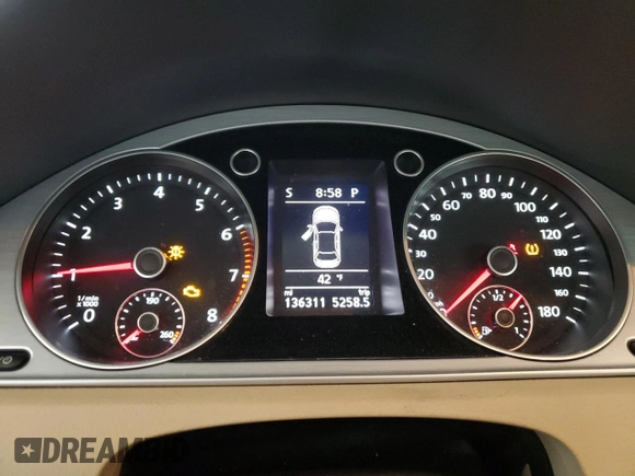 2013 Volkswagen CC Sport with VIN WVWBP7AN3DE545609, listed as a Copart auction lot 42727365 with 136,311 mi miles and Salvage Title. Bid and sale history available at carsss.com. Image 9.