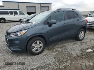 2021 Chevrolet Trax LT with VIN KL7CJPSM8MB373569, listed as a Copart auction lot 45627215 with 55,063 mi miles and Salvage Title. Bid and sale history available at carsss.com. Image 1.