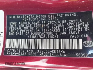 2015 Toyota Camry XLE with VIN 4T1BF1FK3FU948346, listed as a IAAI auction lot 41932669 with 113,713 mi miles and . Bid and sale history available at DreamBid. Image 9.
