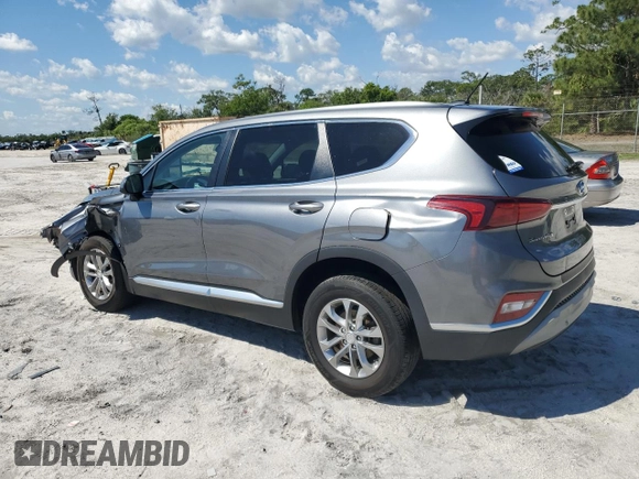 2019 Hyundai Santa Fe SE with VIN 5NMS2CAD7KH098372, listed as a Copart auction lot 50815165 with 92,377 mi miles and Non Repairable. Bid and sale history available at DreamBid. Image 2.