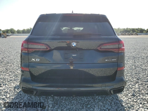 2022 BMW X5 xDrive40i with VIN 5UXCR6C07N9L04526, listed as a Copart auction lot 51456235 with 33,552 mi miles and Salvage title. Bid and sale history available at DreamBid. Image 6.