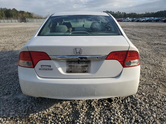 2010 Honda Civic Sdn LX with VIN 2HGFA1F51AH547647, listed as a Copart auction lot 49746765 with 153,965 mi miles and Salvage Title. Bid and sale history available at carsss.com. Image 6.