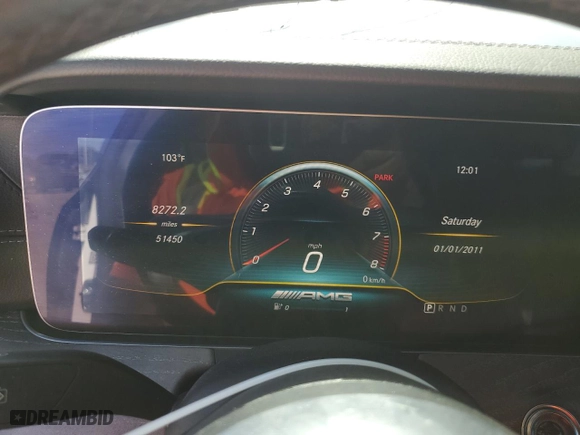 2019 Mercedes-Benz AMG GT with VIN WDD7X8JB5KA005089, listed as a Copart auction lot 66519814 with 51,450 mi miles and Salvage Title. Bid and sale history available at carsss.com. Image 9.